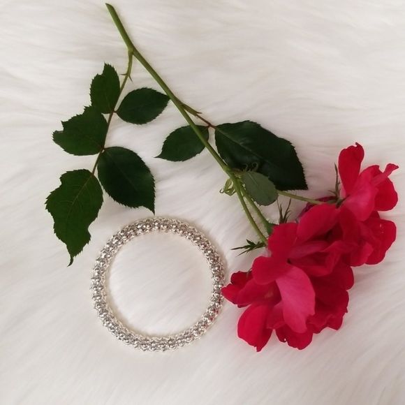 Beautiful Silvertone Bracelet  - Picture 7 of 8